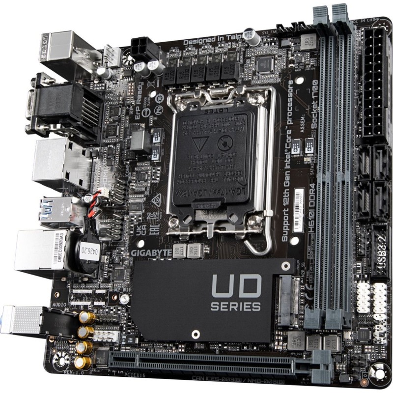 Gigabyte H610I DDR4 Mini ITX LGA1700 Intel H610